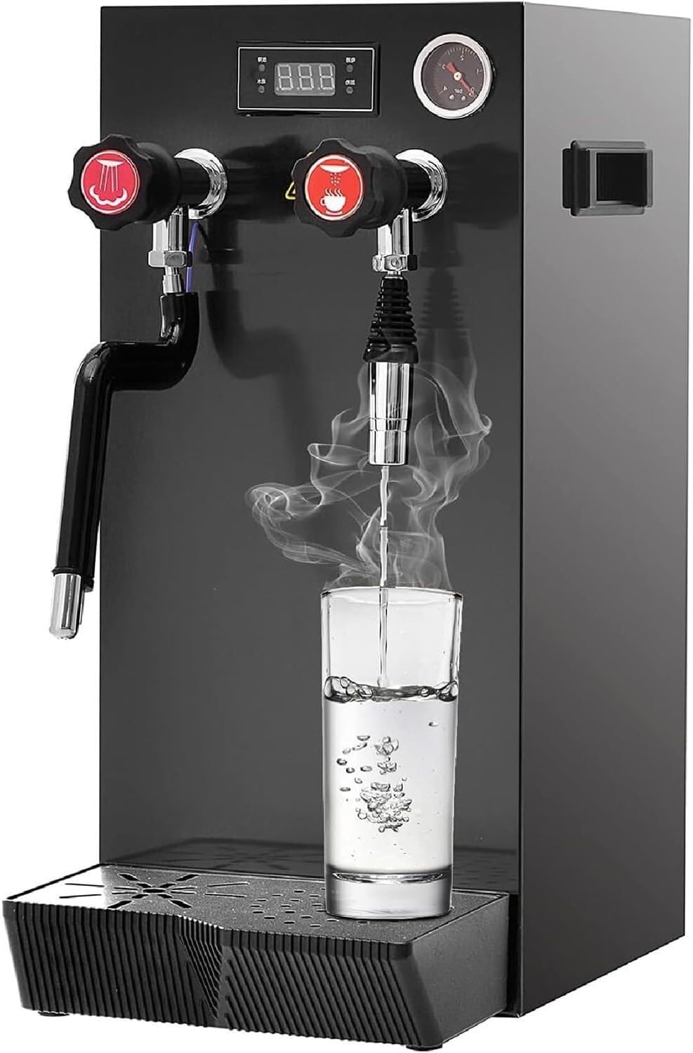 3 in 1 multifunctional fully automatic steam water frother, 8L commercial milk frother, suitable for espresso tea house coffee shop dessert shop