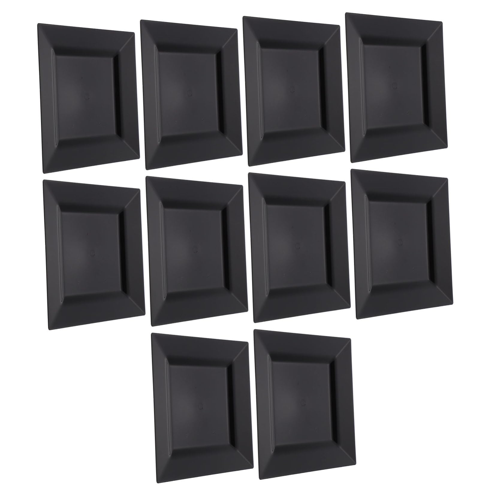 Didiseaon Plastic Plates for Bbq and Party 10 Pack Disposable Space-saving Suitable for Home and Catering Random Style
