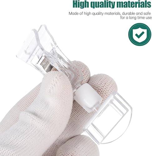 Miniatura 9 de Mini soporte de acrílico para letreros con clips, etiqueta de acrílico transparente con abrazaderas, soporte de nombre de plástico para