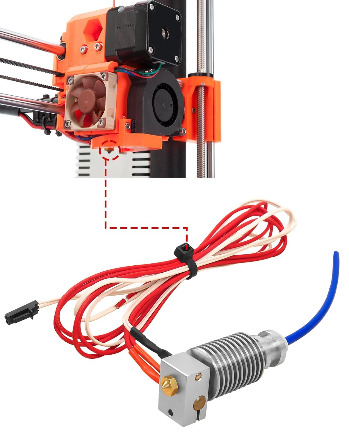Amazon.co.jp: 24V 40W 3Dプリンター ホットエンド MK3S J ヘッド押出