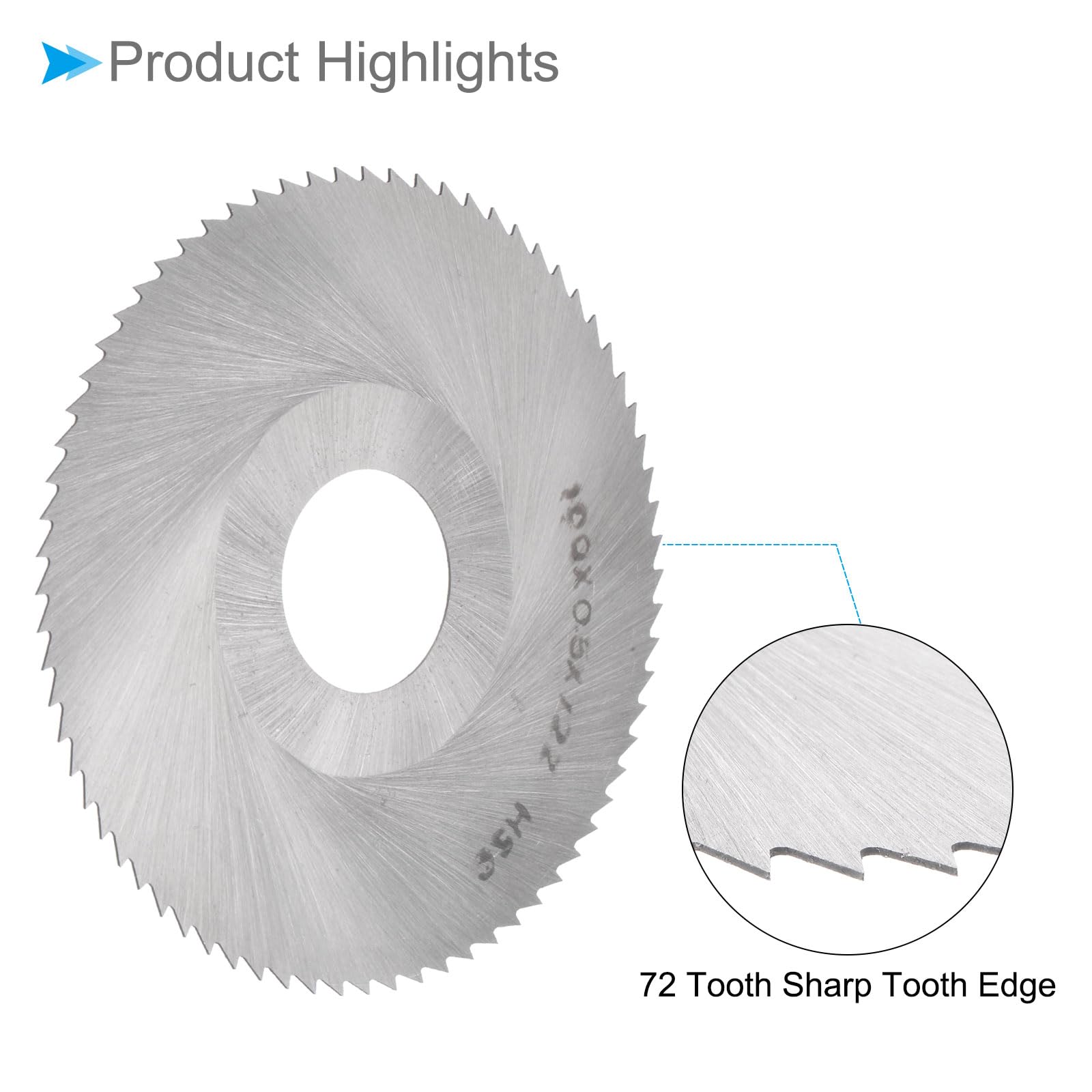 CoCud Circular Saw Blade, 100mm Dia 27mm Arbor 0.5mm Thick 72 Tooth - Image 4
