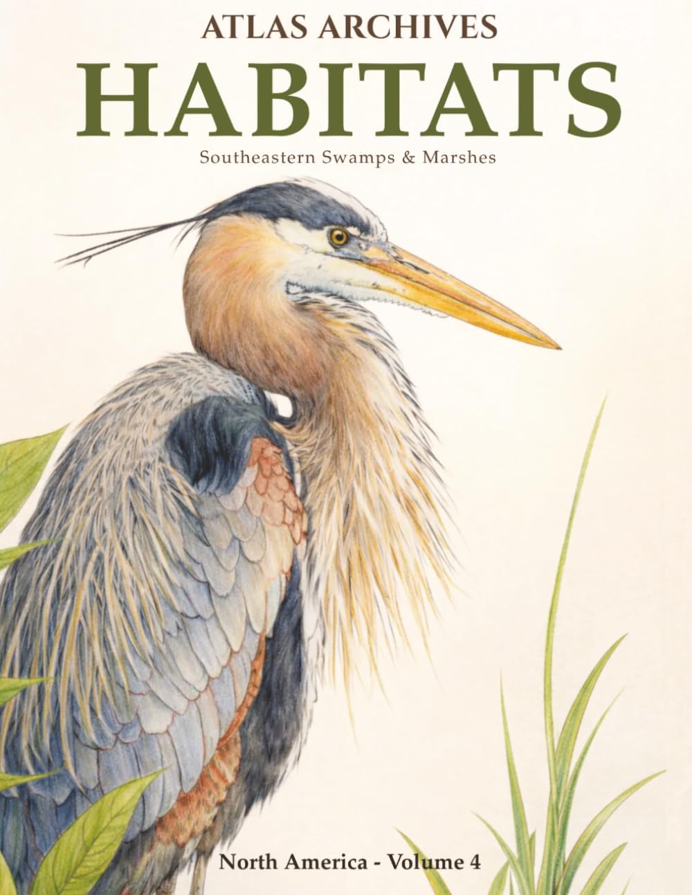 Atlas Archives: Habitats: Southeastern Swamps & Marshes: A Coloring Book Field Guide with Species & Facts (Atlas Archives: Habitats — North America)