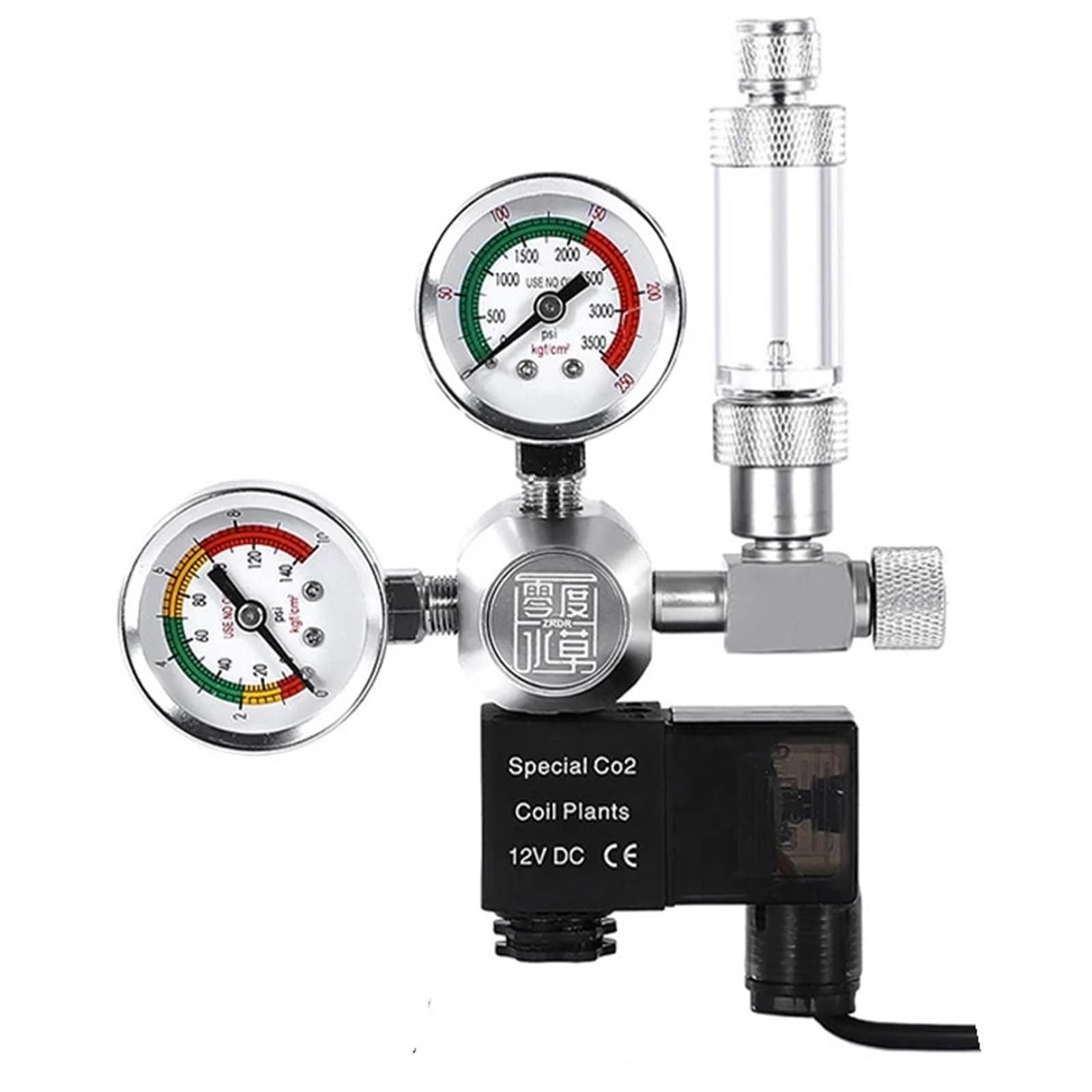 Kit de régulateur CO2 for aquarium, électrovanne magnétique, clapet anti-retour, accessoires for, système contrôle, générateur/réacteur(W01-14-100-240v-eu)
