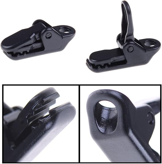 20 Pack Small Tarp Awning Clamp Set - Black Tarp Clips Jaw Tent Snaps for Camping