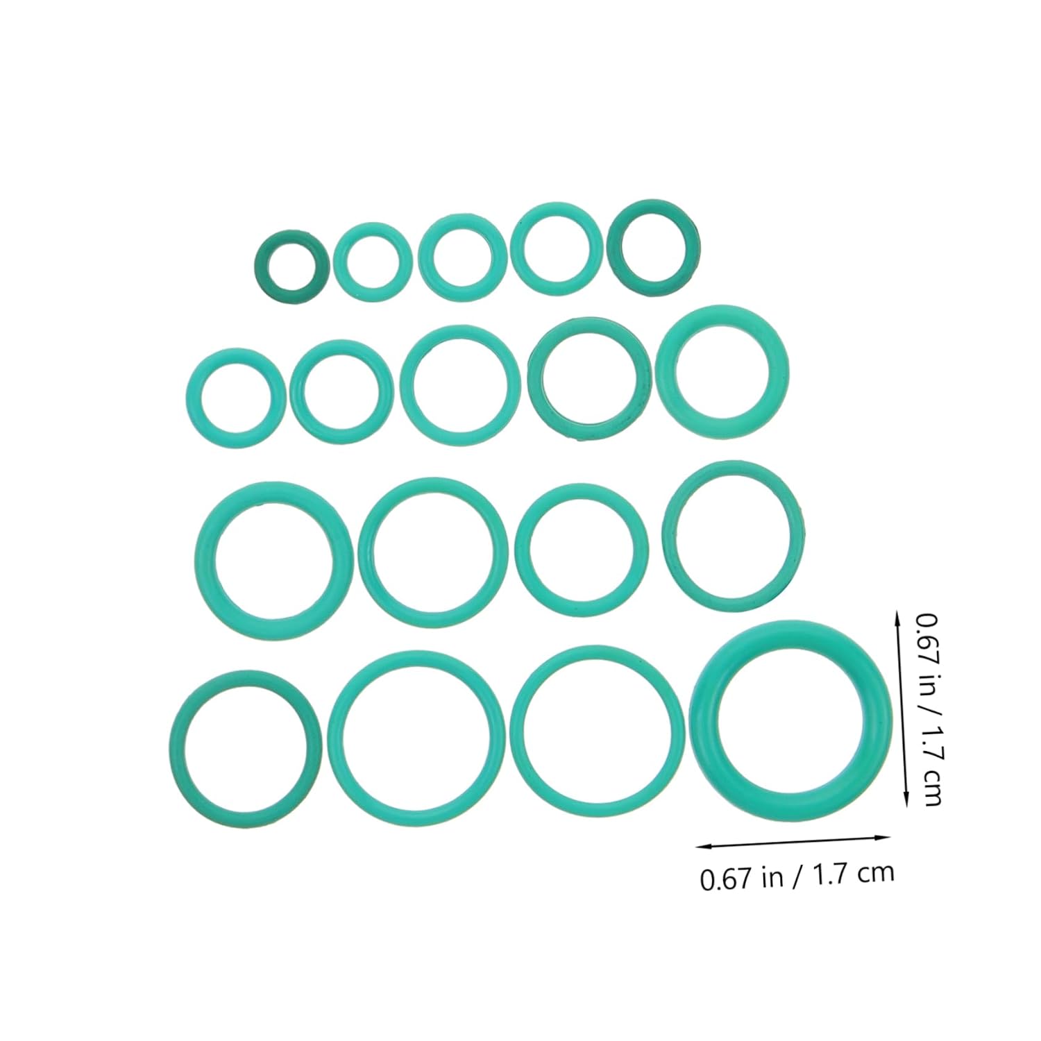 Cabilock 270pcs Butyl Car Air Conditioning Compressor Seals Gasket Assortment for Models Easy to Install Wear-Resistant O- for Automotive Use
