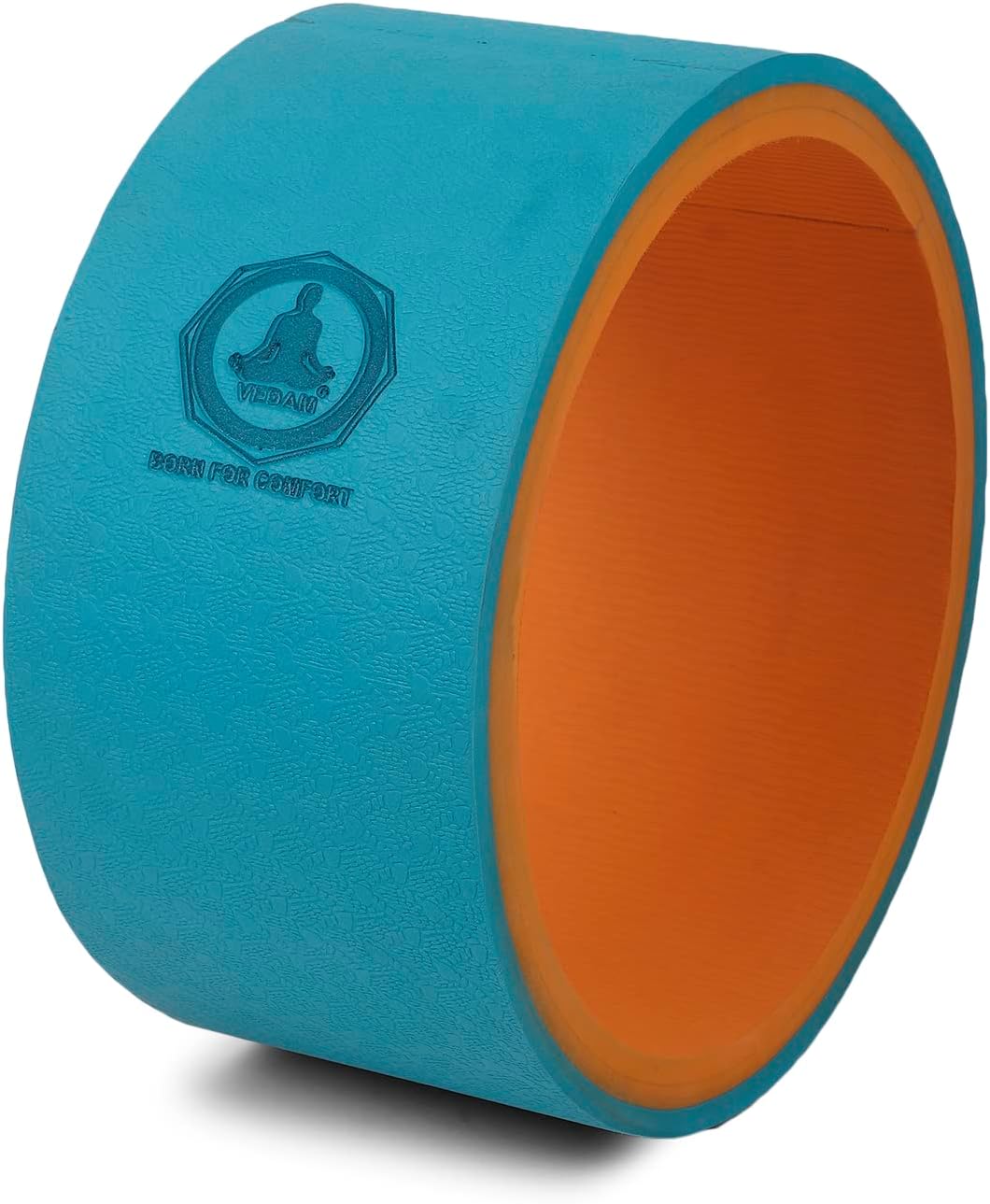 Vedam Premium Yoga Wheel for Women and Men (AQUA/ORANGE)
