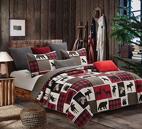 Virah Bella Lodge Life 3 Piece King Quilt Set - 1 Quilt