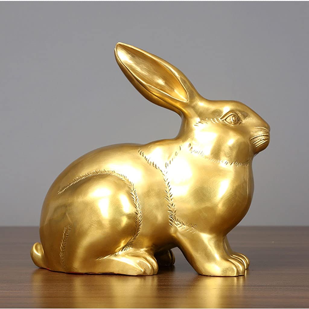 Dekoracja biurka czysta miedź królik ornamenty kreskówka królik zwierzę domowe królik uroczy królik zodiak królik maskotka miedziana rękodzieło prezent urodzinowy uchwyt biurowy dec