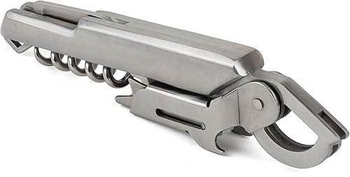 Vista 4 de Peugeot - Sacacorchos Clavelin Sommelier - Abrebotellas manual patentado de un solo tirón con cortador de papel de aluminio y removedor de tapas