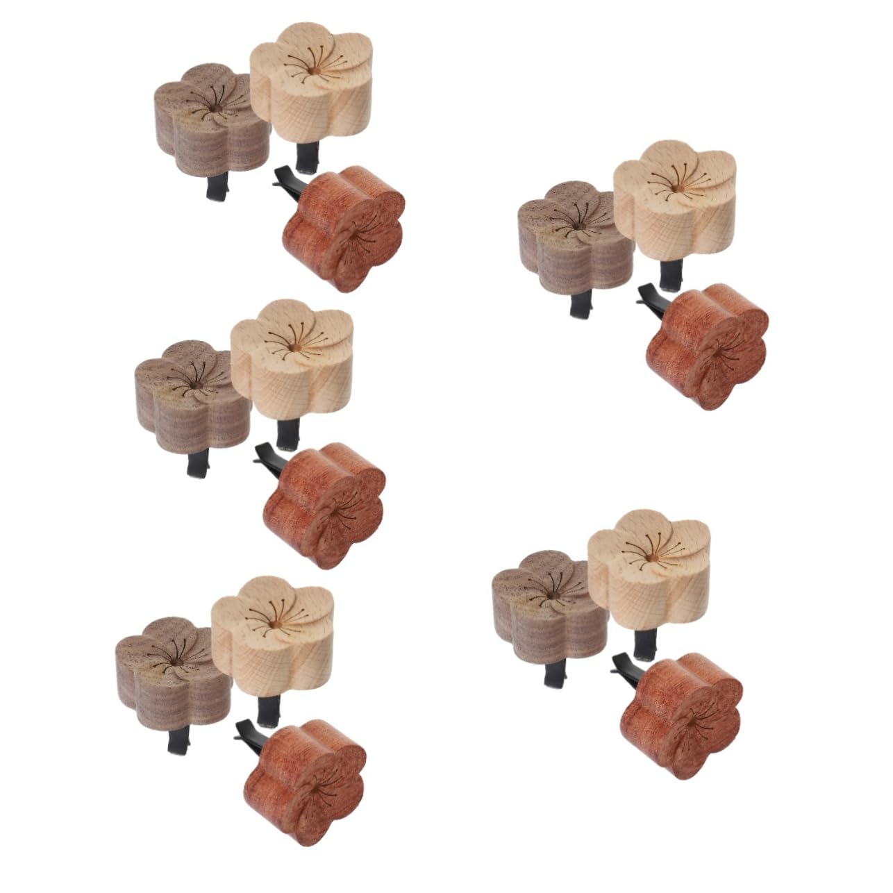 iplusmile 15stücke Teiliges Auto Luftventil Duftclip Aromaklipps Aus Holz Für Auto-innenraum Kompatibel Einfache Installation Für Neuwagen-duft Und Aromatherapie