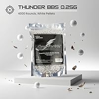 Vista 3 de TBB0.25 Airsoft BBS 0.25G, Grado de Competencia, Blanco o Blanco Cremoso, 4000 Balas/Bolsa