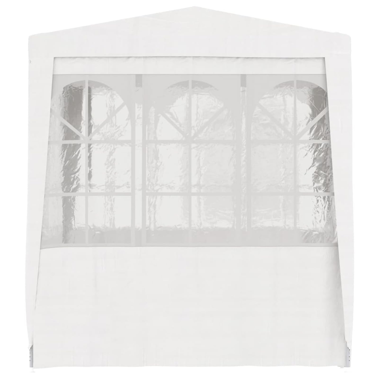 Homgoday Casa Mobilia Gazebo Professionale con Pareti 2x2 m Bianco 90 g/m², Gazebo da Giardino, Gazebo Ombrellone da Giardino Spiaggia Pesca Esterno Antivento per Arredo Giardino Terrazzo Ambienti