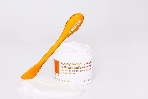 Miniatura 5 de LATHER Mascarilla hidratante de miel con extracto de propóleos - Mascarilla hidratante para piel opaca - Renueva, hidrata y aumenta la hidratación