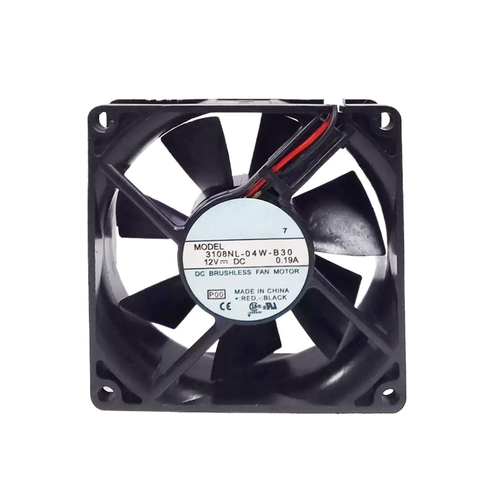 Ventilateur de Serveur à 2 Fils Silencieux et Performant 12VDC 80mm