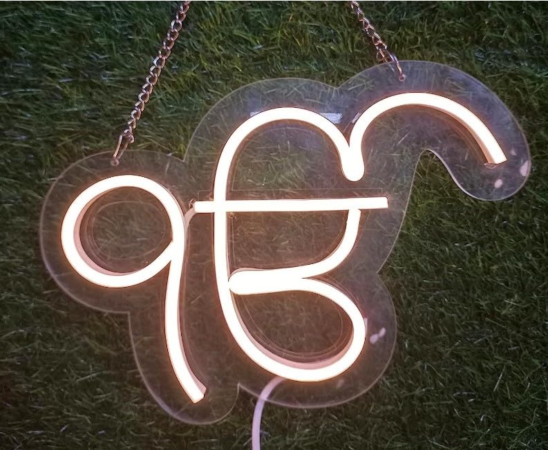 SG PRINT Ek Om Kar (12 x 6 Inch) Neon Light, Neon Sign, Wall Decor, Colorful Birthday Gift, Unique Wall Art, Bedroom Decor, Gift for Him/Her/Boya/girls-picture-13