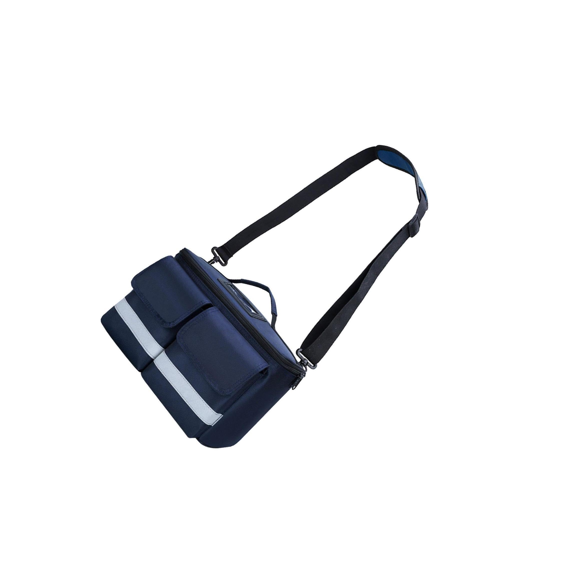 Borsa compatta per soccorso di emergenza,blu scuro,32x19x18cm | portatile, per la casa e gli spostamenti, versatile, con una sola spalla, per kit di soccorso per la famiglia, organizer da