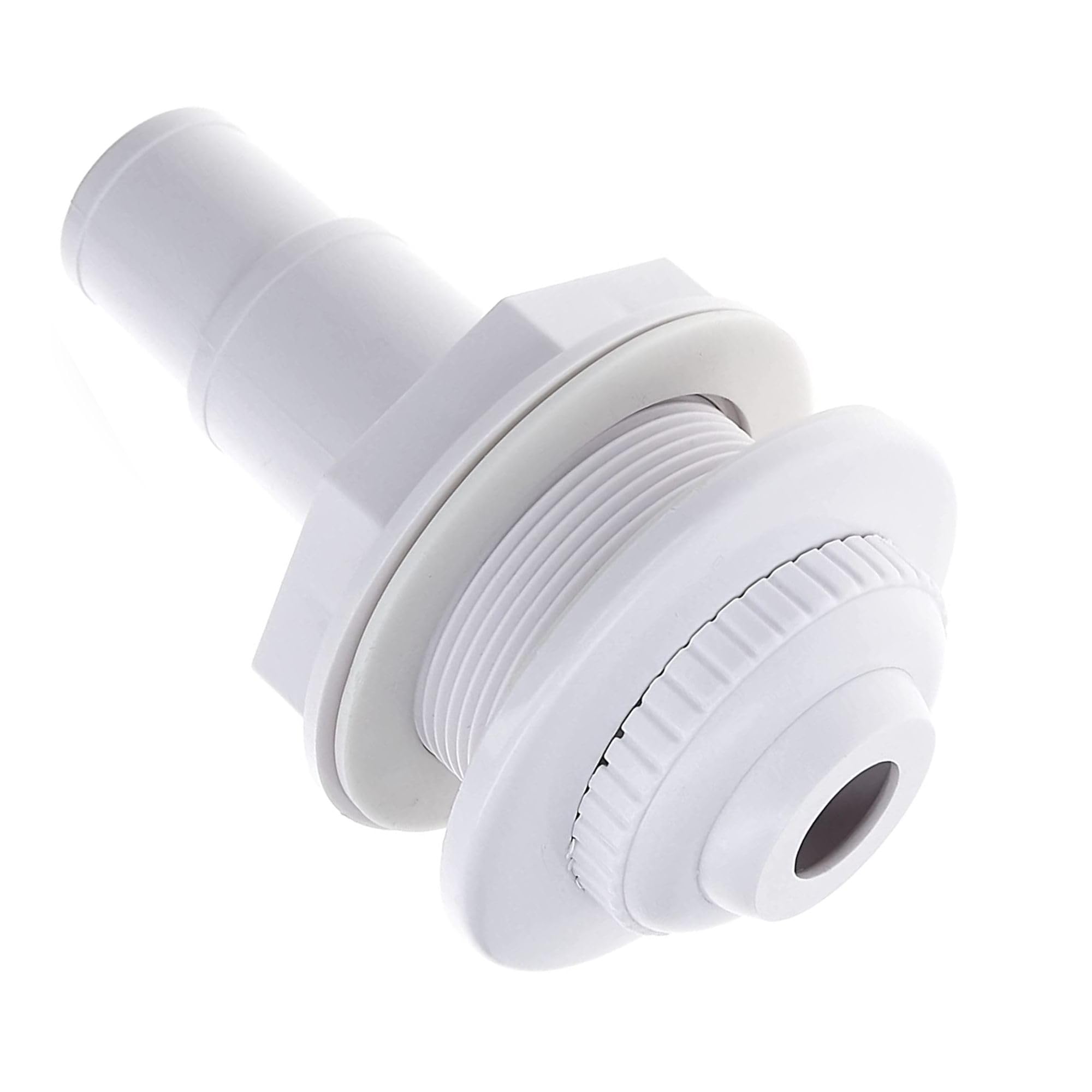 Amapool Einströmdüse 14 cm I Einlaufdüse für Pool mit Schlauchtülle 38/32mm I Standard Beckeneinlaufdüse I Pooldüse Verstellbarer Düsenkopf I 32mm und 38mm Schlauchanschluss I 14cm lang