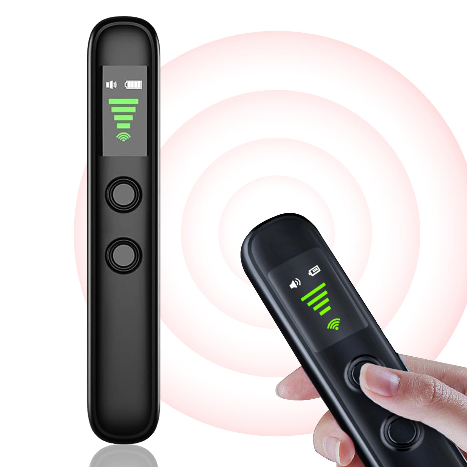Hidden Camera Detector Portable Anti-Spy Camera Finder Bug Detector to Find Mini Camera Device Listen GPS Tracker Device