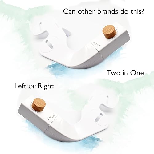 Miniatura 2 de BIDETbidet - Accesorio de inodoro ultradelgado reversible para agua dulce izquierdaderecha, capacidad de cambiar entre el control lateral