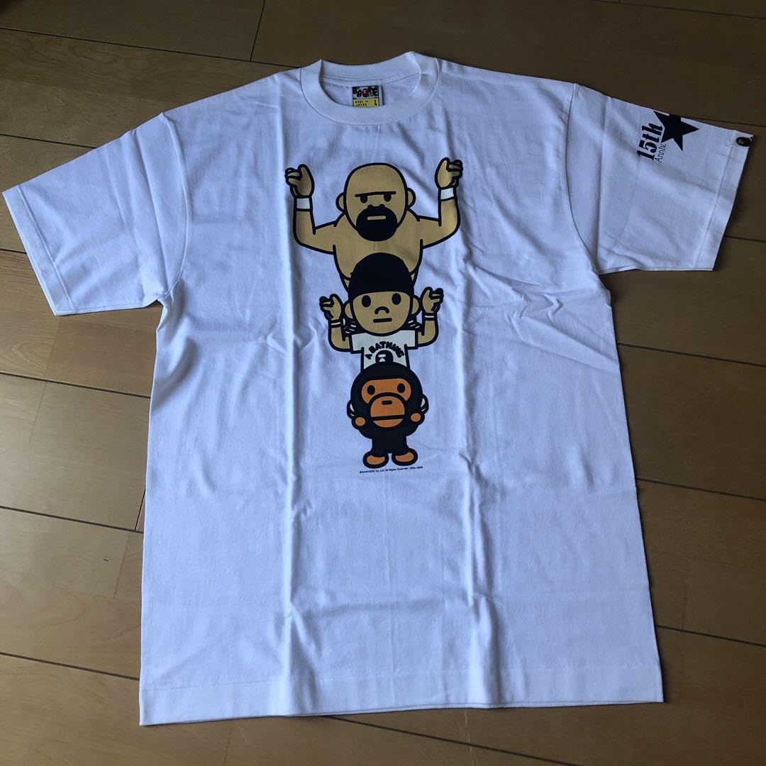 Amazon.co.jp: 武藤敬司×BABY MILOコラボTシャツ 白 L : おもちゃ Amazon.co.jp: 武藤敬司×BABY MILOコラボTシャツ 白 L : おもちゃ