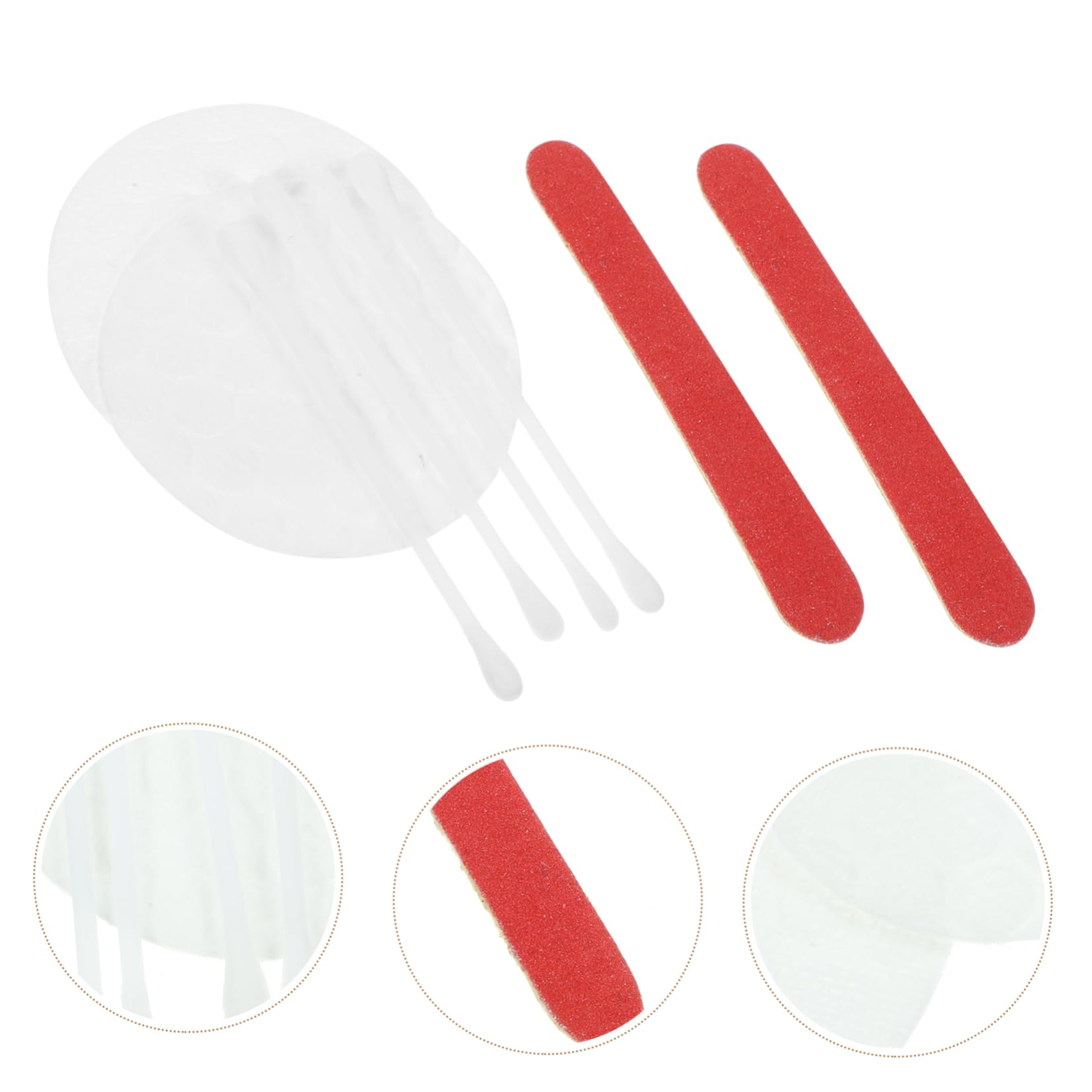 FOMIYES Cotton Swabs Makeup Pads Set Perfect for Cleansing Nails Care Travel-friendly