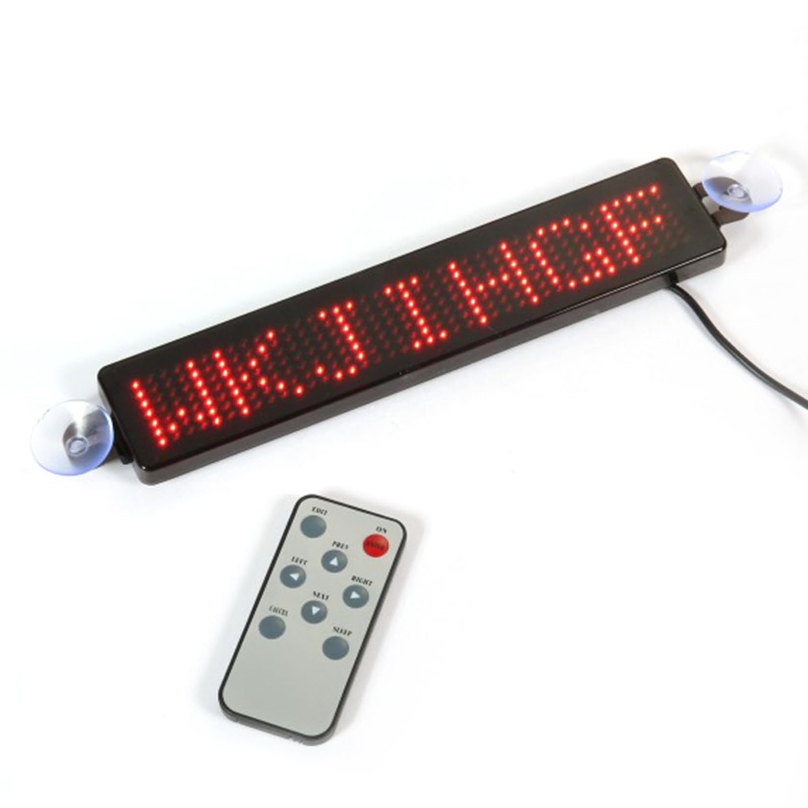 Ulafbwur Red Abs 12V Car Led Programmable Sign Moving Scrolling Message Display Board Screen