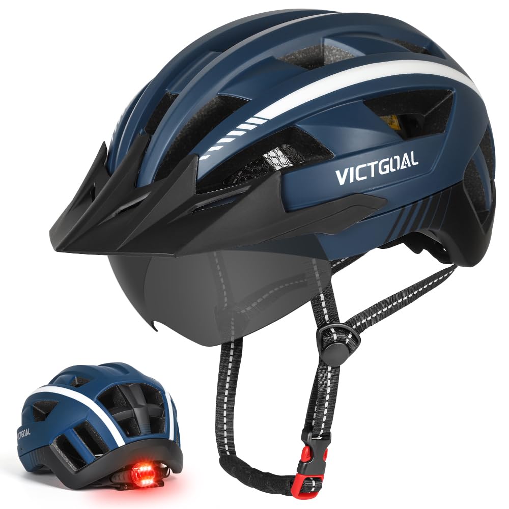 VICTGOAL Bike Helmet for Men Women with Led Light