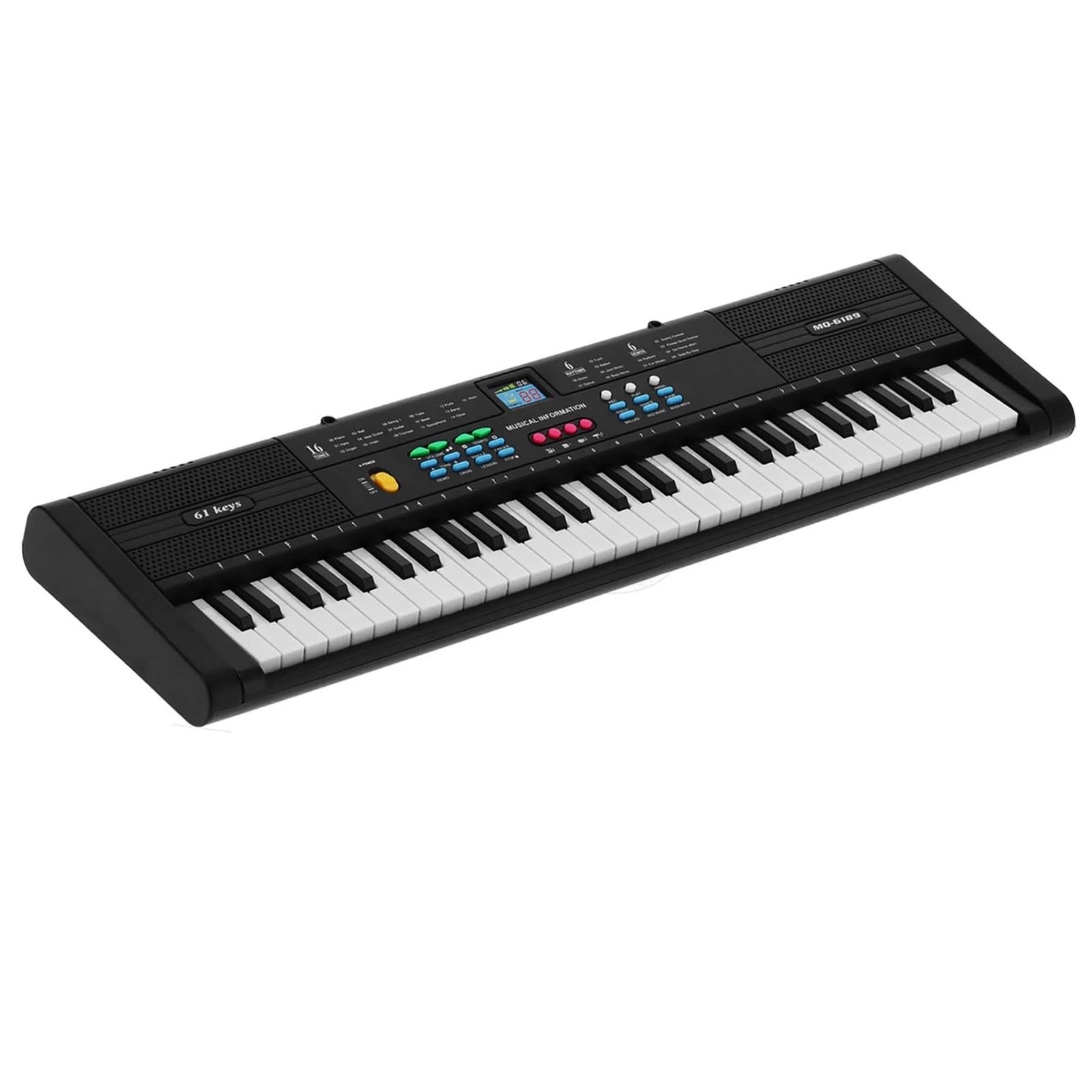 Elektroniczny Instrument Fortepianowy Profesjonalne Pianino Elektroniczne Dla Początkujących 61 Klawiszy Wielofunkcyjne Z Kablem USB I Mikrofonem