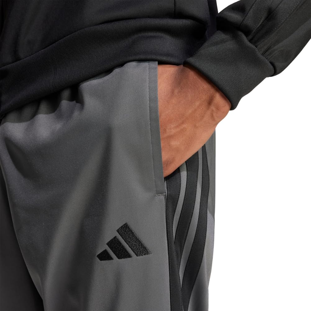 adidas Men's 3-Stripes Tricot Tapered Track Pants - Image 4