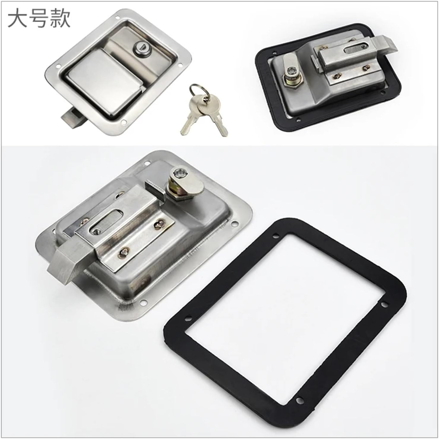 304 Stainless Steel Lock Engineering Truck Latch Vehicles Panel Trailer Plane RV Caravan Toolbox 1Pcs(Small Economic)