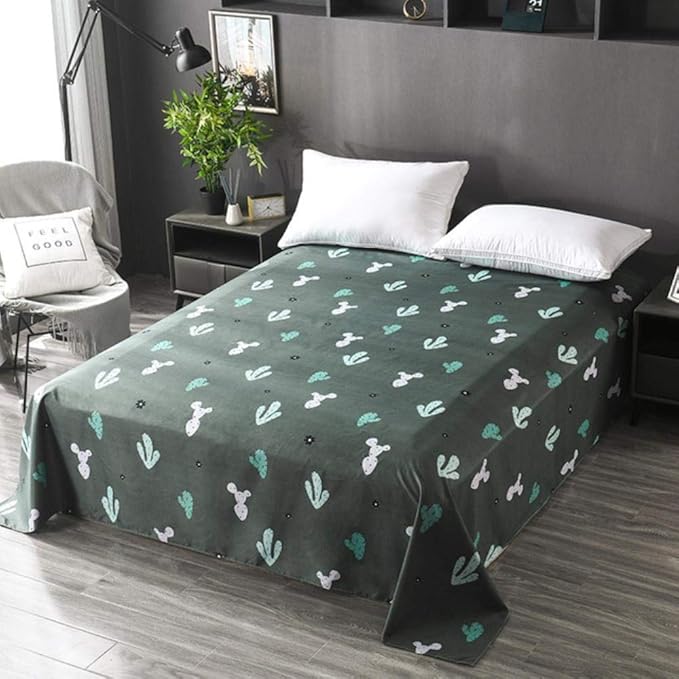 CTOBB 1 x Floral Sanding Soft Bed Sheet, Big Large Size, 230 x 230 cm