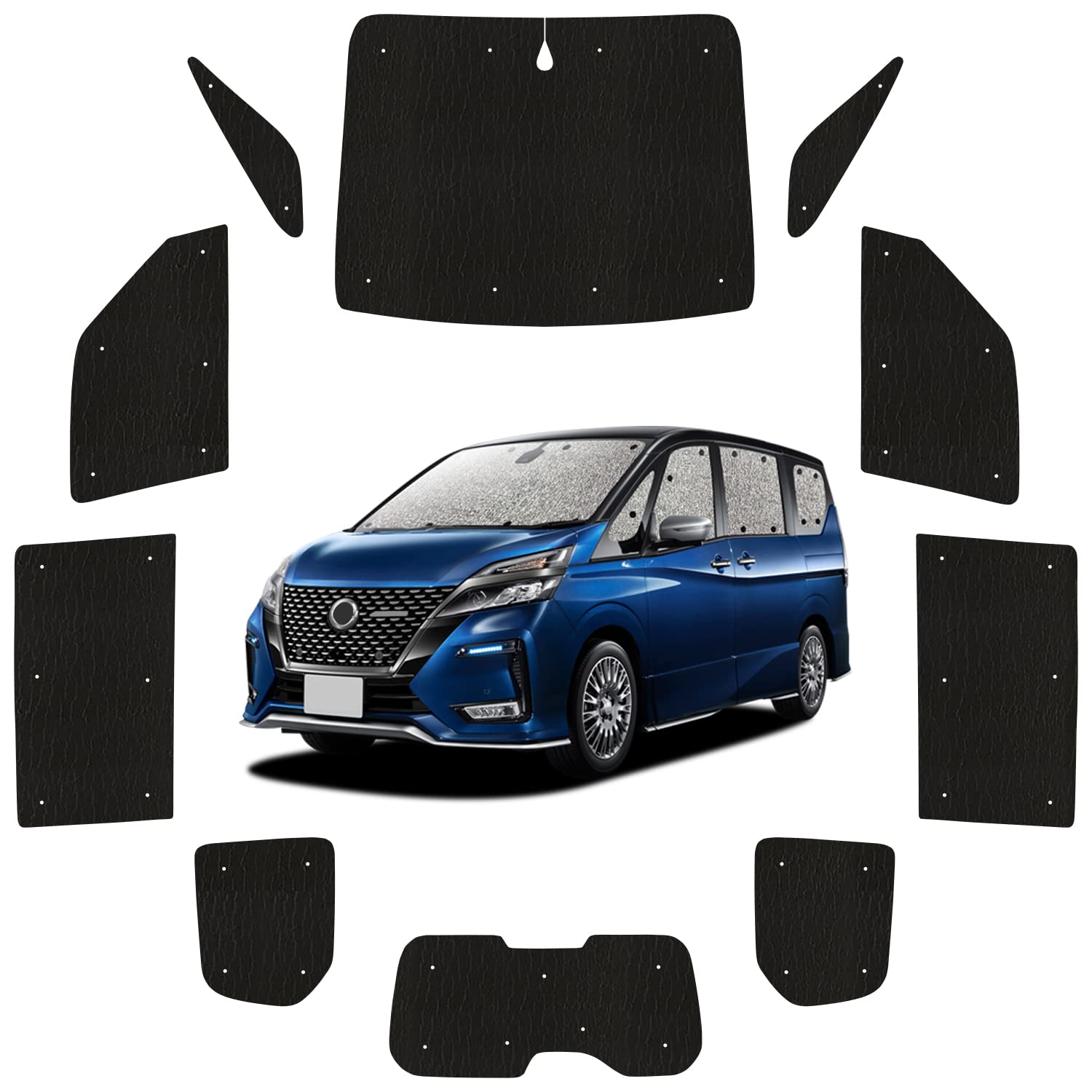 Amazon.co.jp: 趣味職人 サンシェード シームレス ライト 車 セレナ 