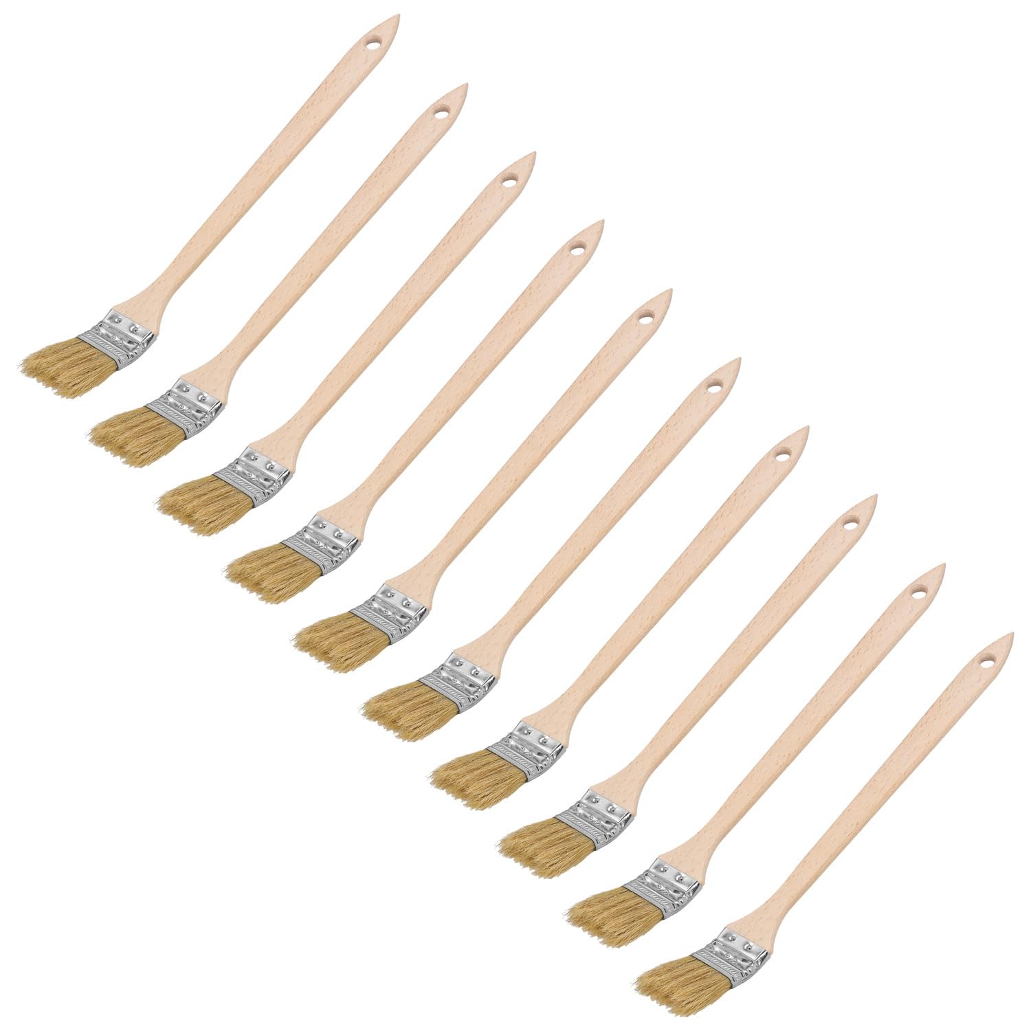 KOTARBAU® Set of 10 Radiator Brushes (x mm) Angle Brushes Glaze Brush Paint Brush Paint Brush Wood Brush for Hard Access Areas (36 mm)
