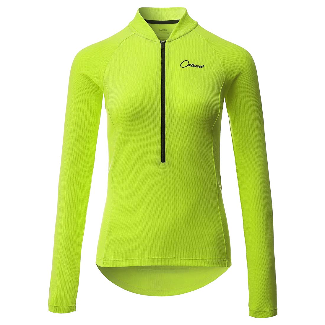 Catena Women's Yellow Cycling Jersey Summer Long Sleeve Bike Mountain Breathable Shirts Mtb Road Quick Dry Tops Bicycle Clothing