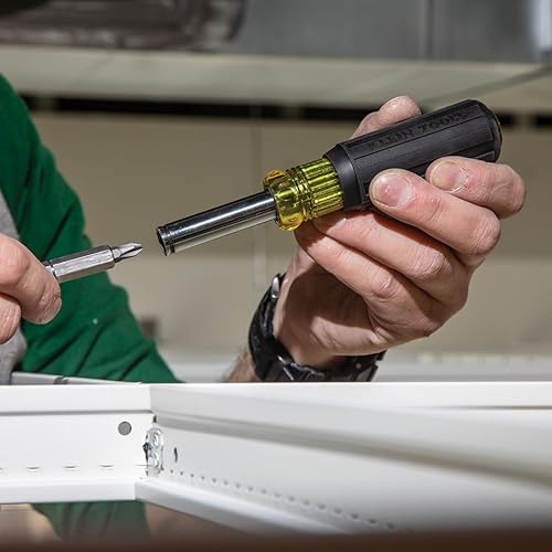Miniatura 6 de Klein Tools 80045 Kit de herramientas de destornillador y tuerca para destornillador, incluye magnético 11 en 1, destornilladores multipuntas
