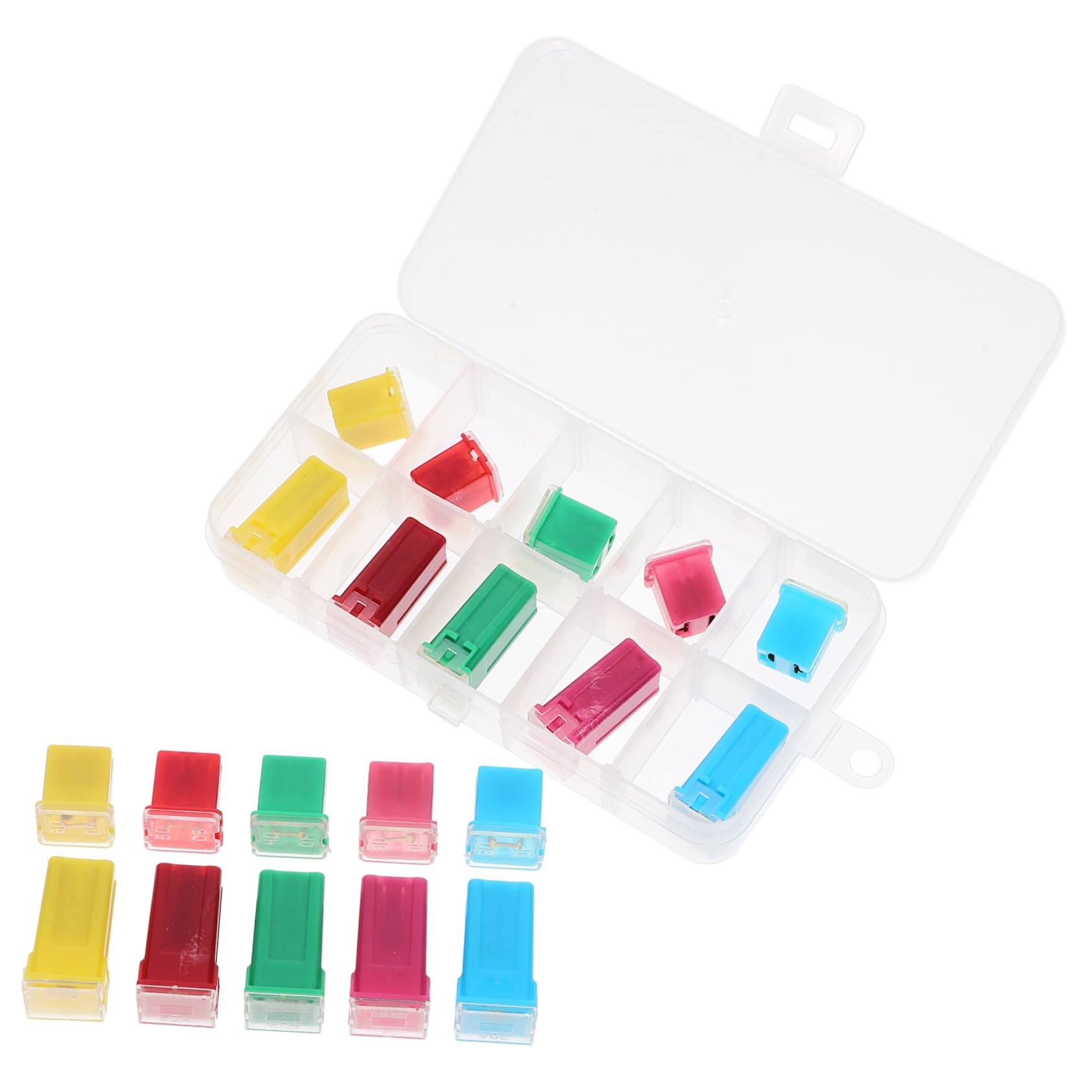Mobestech 80pezzi Fusibili Per Auto Assortimento Kit Di Sicurezza Elettrica Fusibili Per Automobili Compatibili Facile Installazione e Sostituzione Veloce