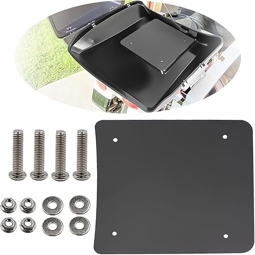 LOSTAR Compatible con Harley Touring Rushmore Chopped King Tour Pak Razor Touring Pack Base Interior Refuerzo Placa de metal