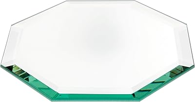 Plymor Octagon 5mm Beveled Glass Mirror, 6 inch x 6 inch