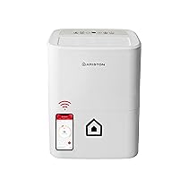 Ariston DEOS 16S NET Wifi – Deumidificatore Casa Muffa Portatile 16L, 24h con Ruote, Bagno e Ambienti Fino 44㎡ Assorbi Umidità 24,5x35x51 – 3 Velocità e Filtro Antipolvere, Max 330w Compatibile con App