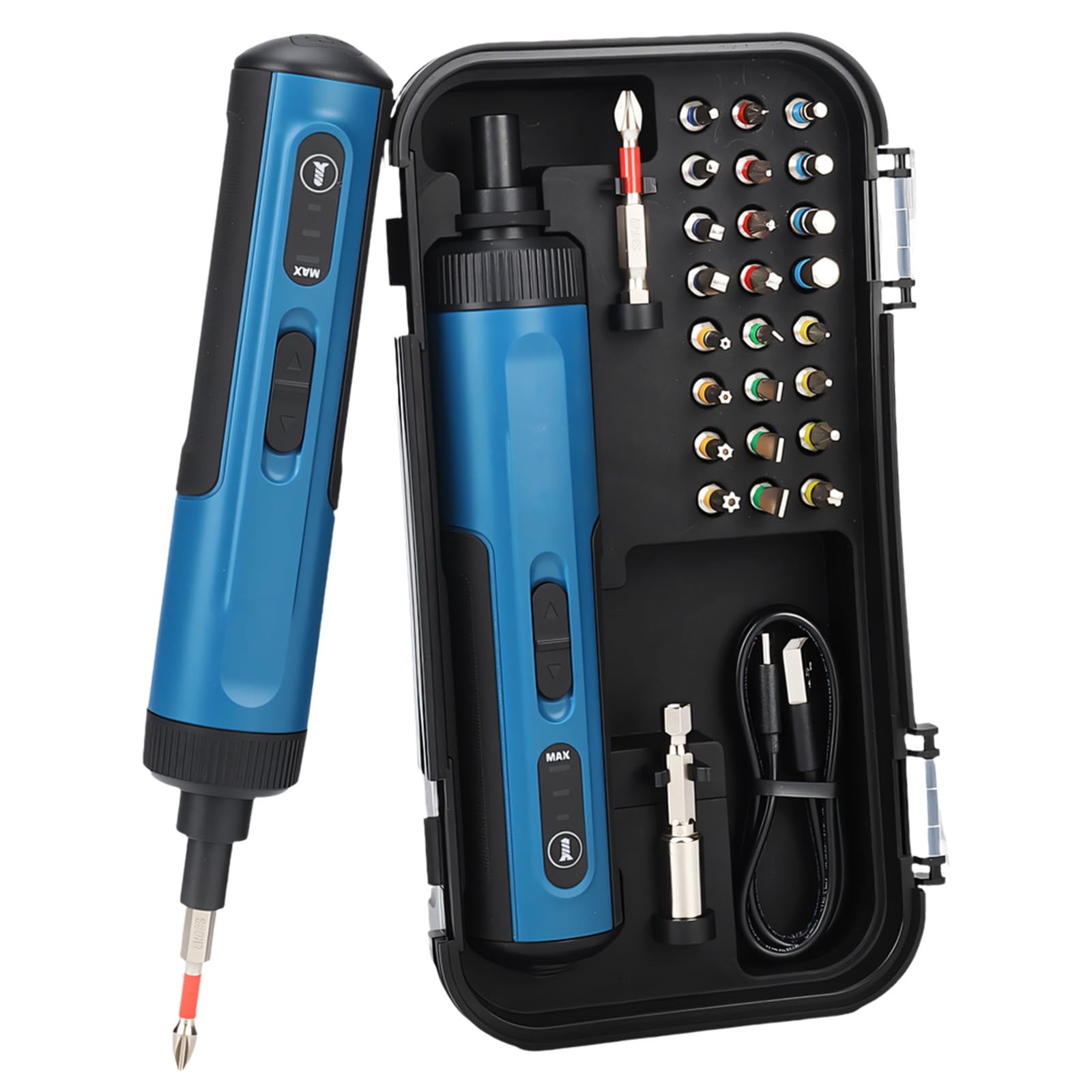 Portability Battery Powered Electric Screwdriver Set Drill Bit Storage Case for Easy to Carry Home Improvement Tasks Rechargeable Power Screwdriver