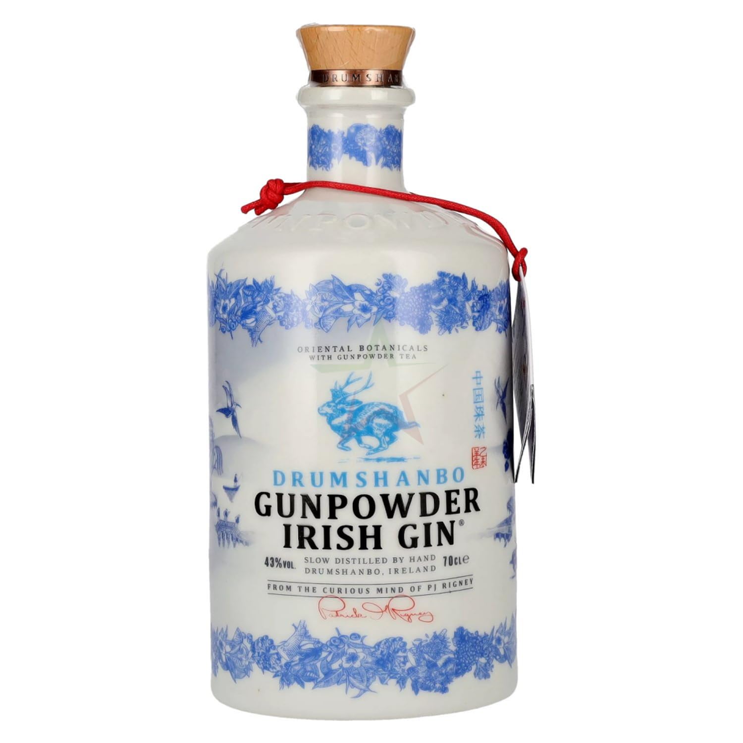 Drumshanbo Gunpowder Irish Gin Ceramic Bottle 43,00% 0,70 lt.