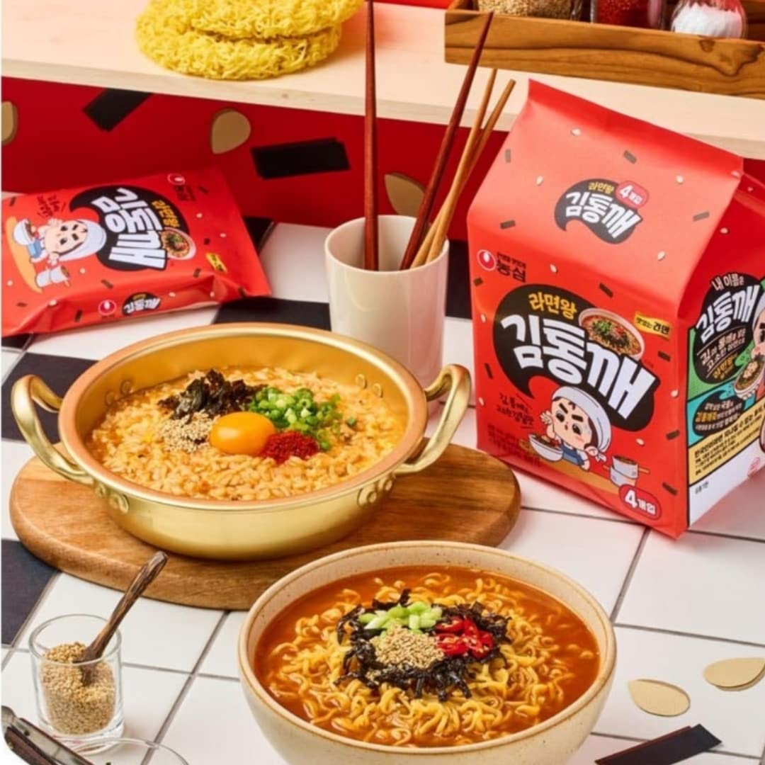 Amazon.co.jp: ラーメン王キムトンケ 100gx4個 海苔とゴマのすっきりと