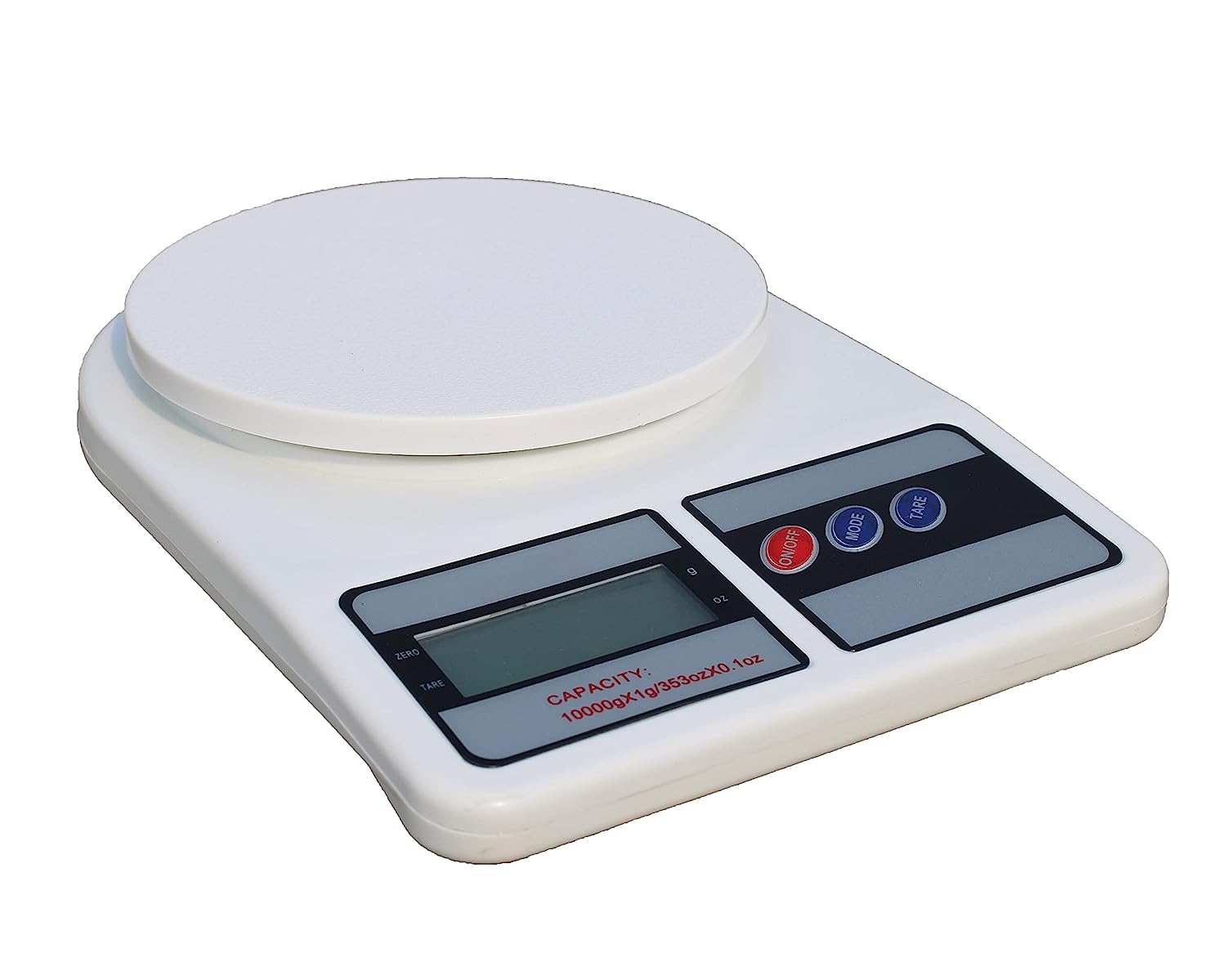 KARTMEN Electronic Digital Weighing Machine for Kitchen, Food Weighing Scale for Health, Fitness, Home Baking & Cooking with Bright LCD, Touch Button, Tare Function � 10KG- White (SF400)-picture-30