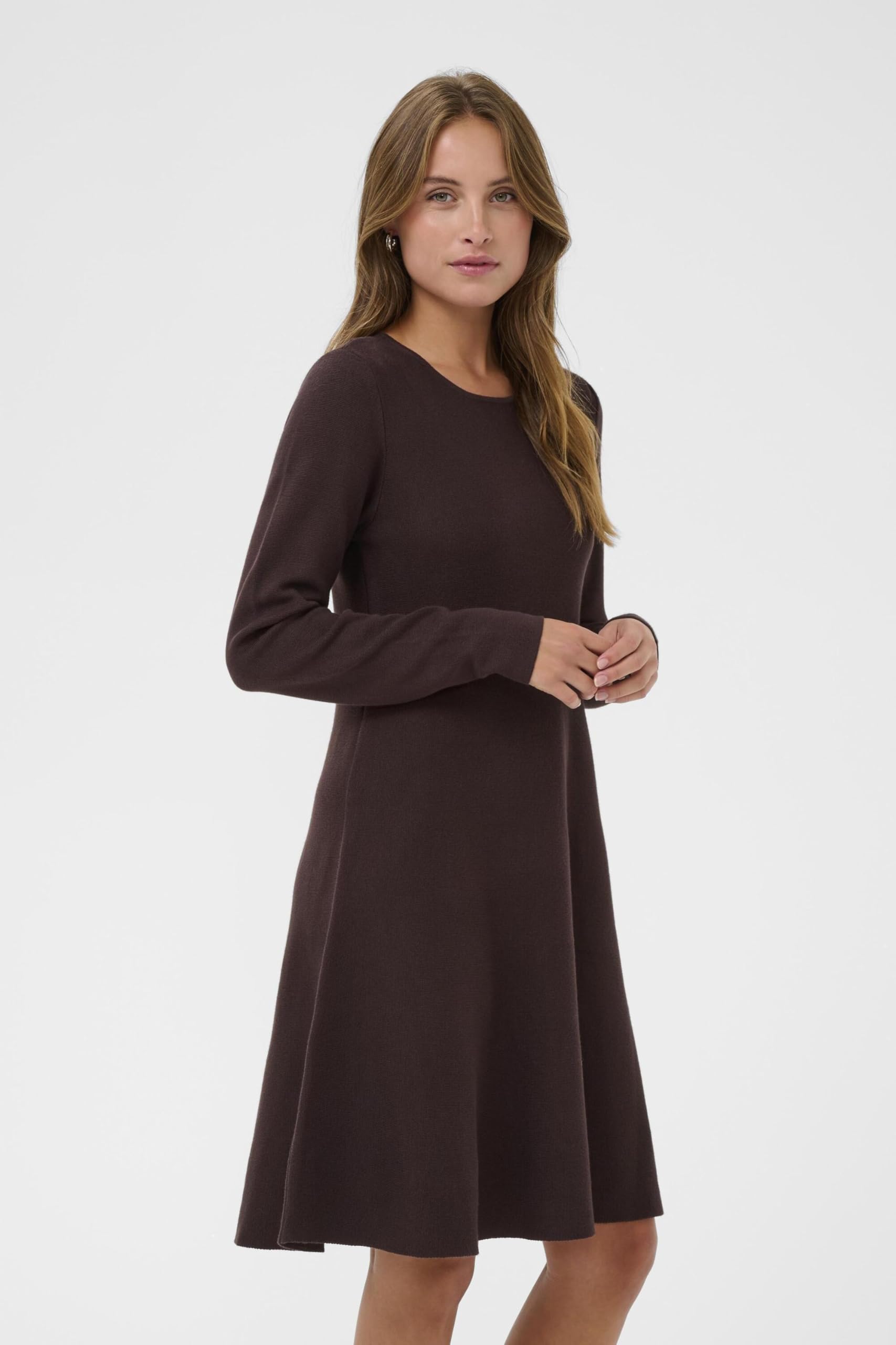 KAFFE Damen Kleid KAmalina Lange Ärmel