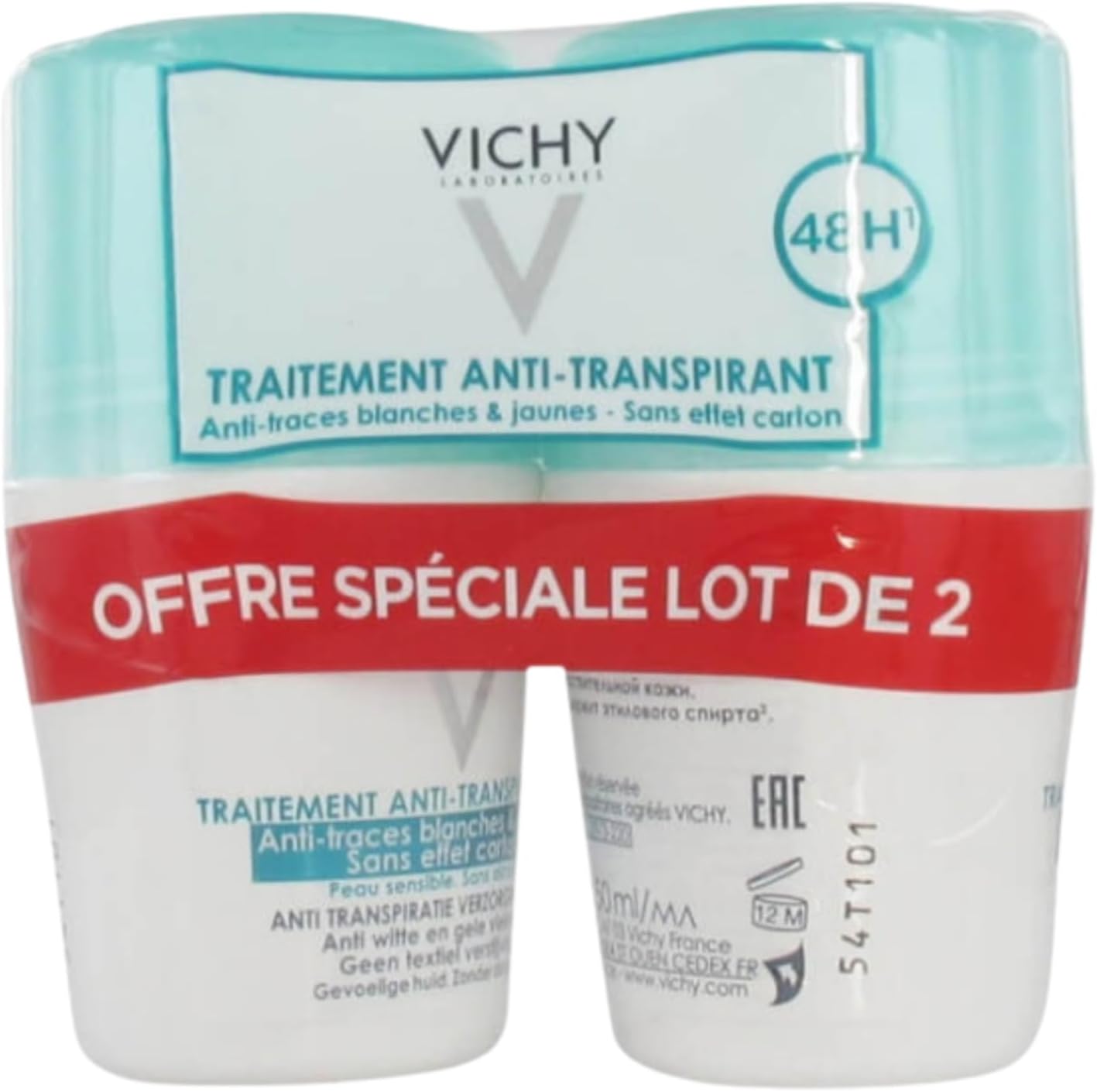48H Anti-Perspirant Treatment Deodorant 2x50 ml