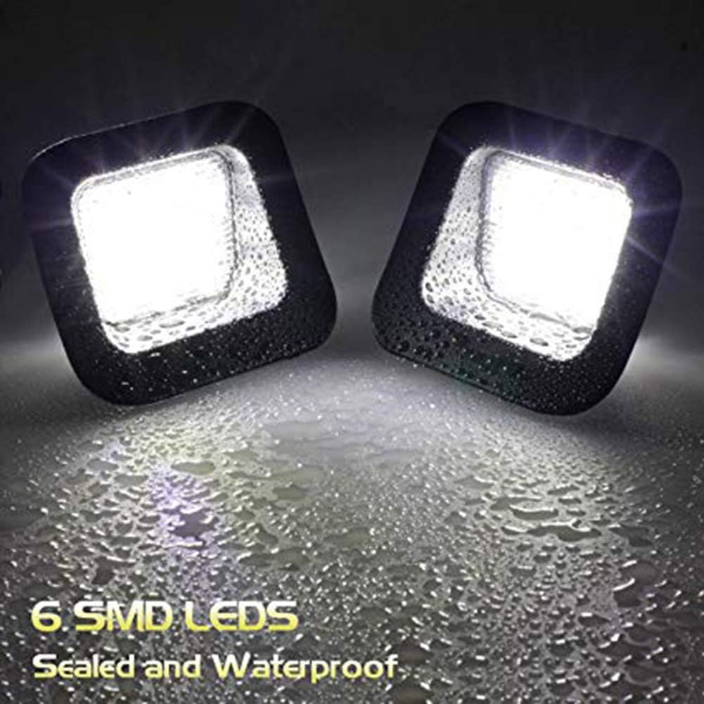 2 x LED License Plate Light Lamp Assembly Replacement for Dodge RAM 1500 2500 3500 trucks 2003-2018