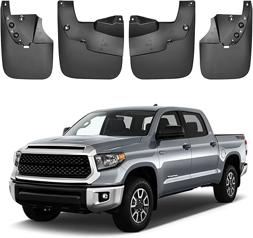 BDFHYK Guardabarros Protectores contra Salpicaduras Guardabarros Guardabarros Compatibles con Toyota Tundra Sin Extensiones de Guardabarros