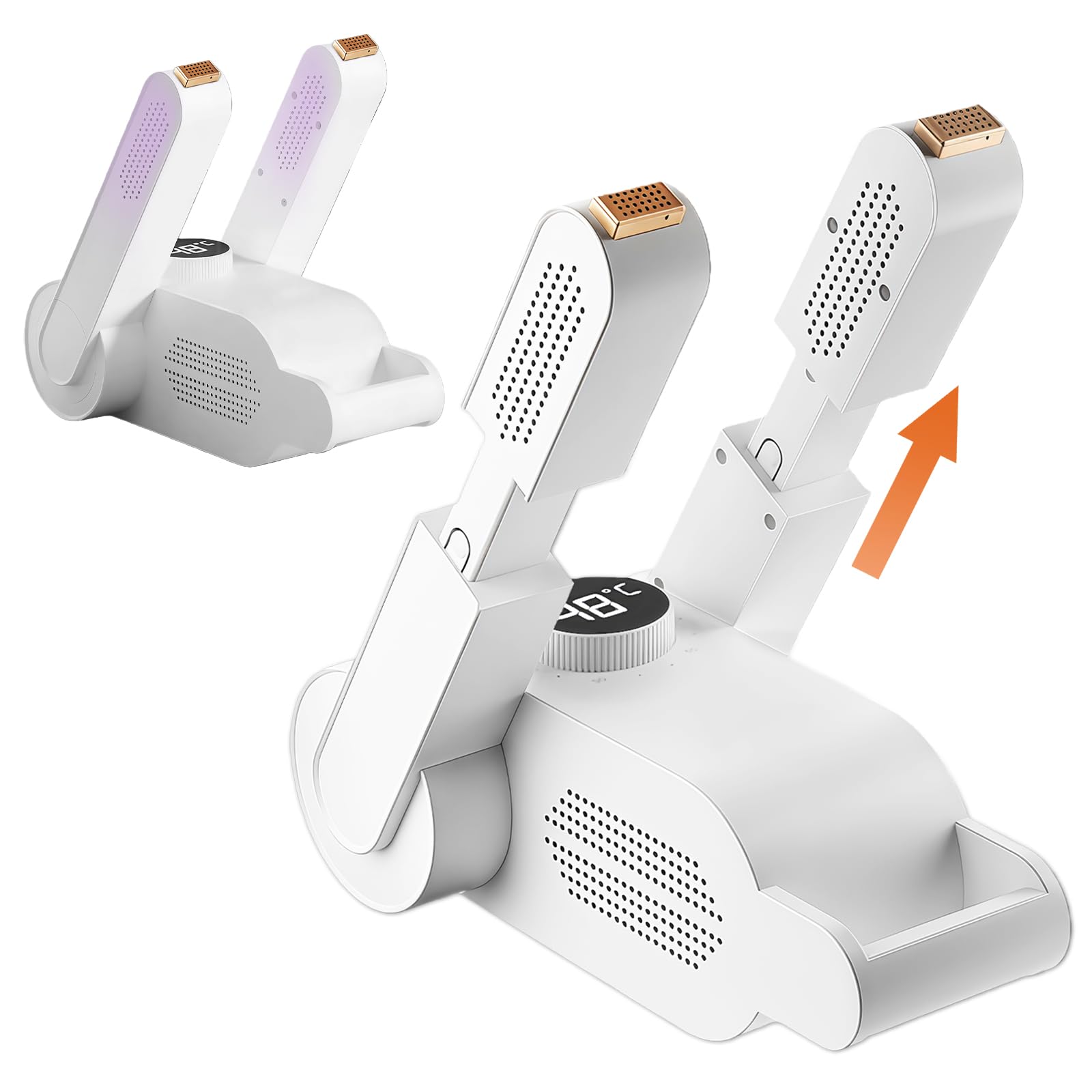 flintronic Secador de Zapatos Eléctrico Secador, Antibacteriano Calentador Eléctrico Temporizador, Plegable para Guantes, Zapatos, Fútbol, Calcetines