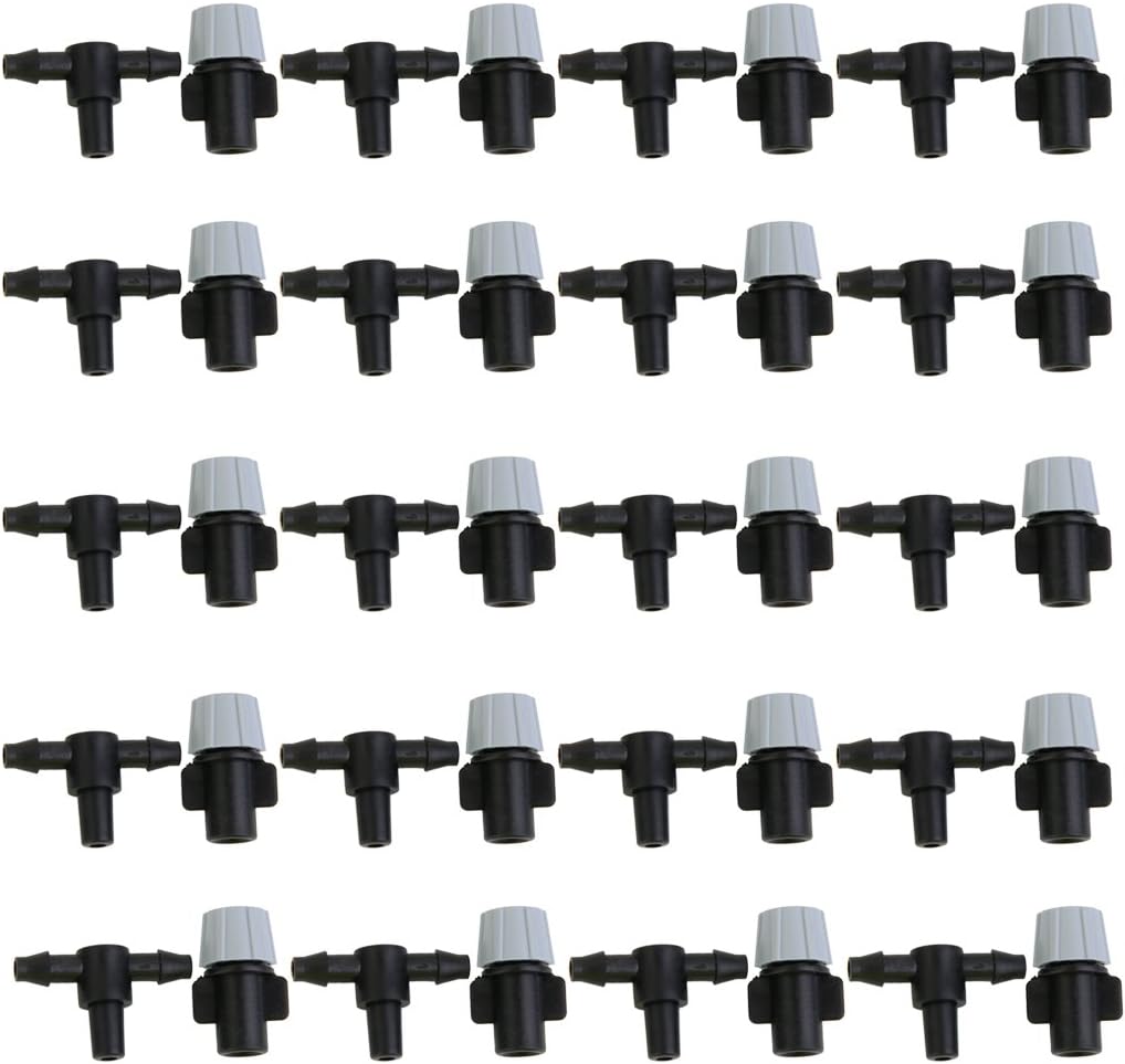 20pcs Irrigation Sprinkler Heads Nozzle Tee Joints for Misting Watering