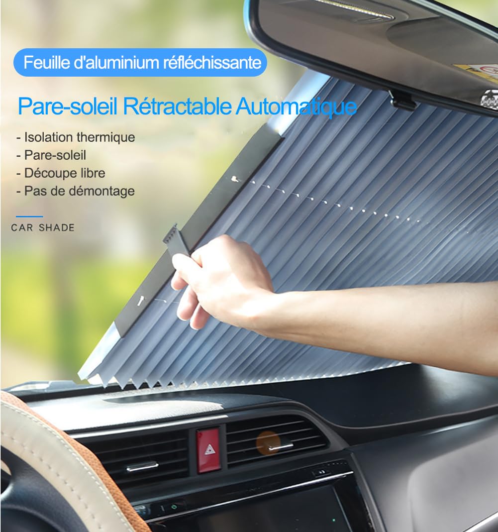 46cm / 65cm / 70cm / 80cm Upgarde retrattile SUV del camion parte anteriore dell'automobile del parasole del parabrezza posteriore della finestra visiera di Sun,80cm front window